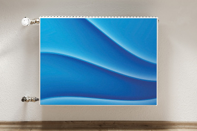 Radiator cover Blue abstraction