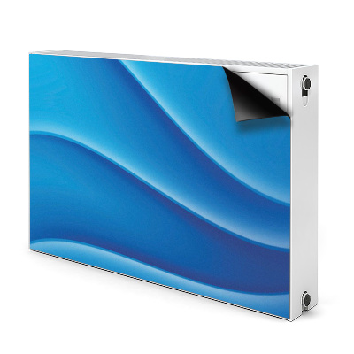 Radiator cover Blue abstraction