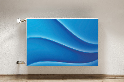 Radiator cover Blue abstraction