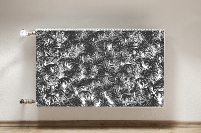 Radiator cover Black palm trees