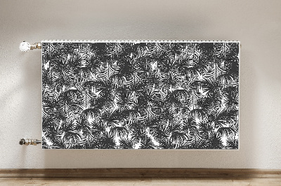 Radiator cover Black palm trees