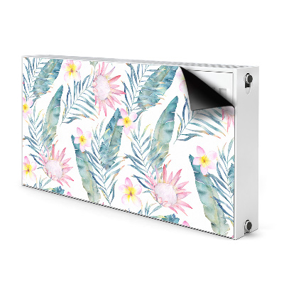 Magnetic radiator mat Light pink flowers