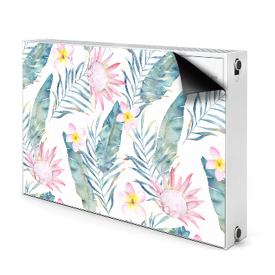 Magnetic radiator mat Light pink flowers