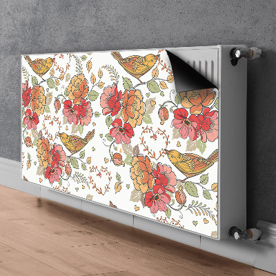 Decorative radiator mat Bird ornament