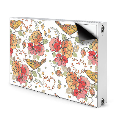 Decorative radiator mat Bird ornament