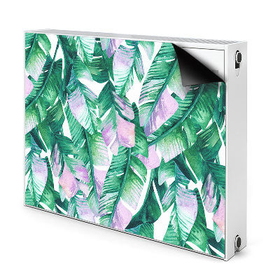 Decorative radiator mat Pastel leaves