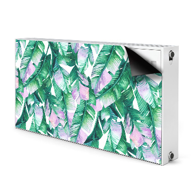 Decorative radiator mat Pastel leaves