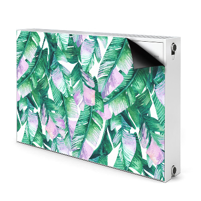 Decorative radiator mat Pastel leaves