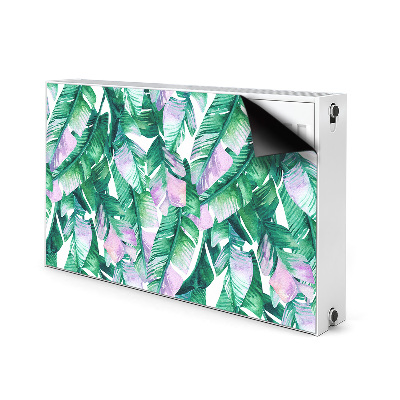 Decorative radiator mat Pastel leaves