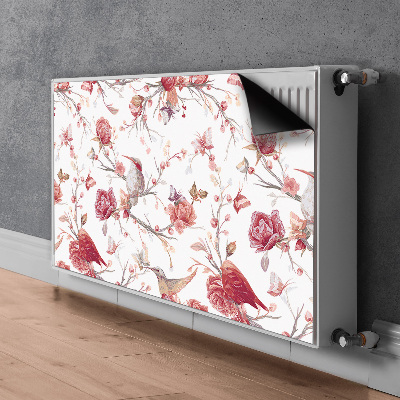 Radiator cover Red birds