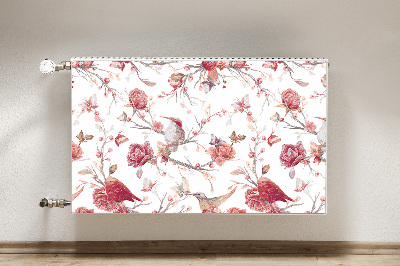 Radiator cover Red birds