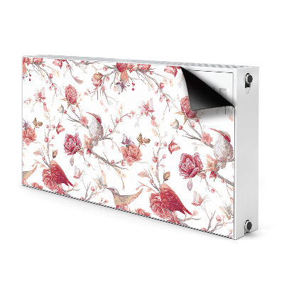 Radiator cover Red birds