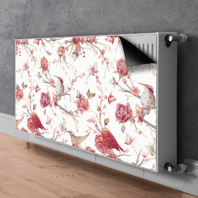 Radiator cover Red birds