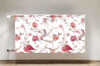 Radiator cover Red birds