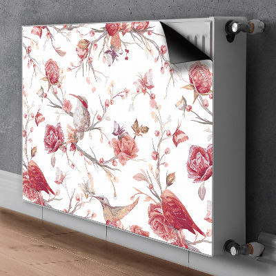 Radiator cover Red birds