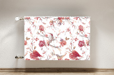 Radiator cover Red birds