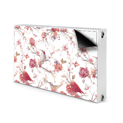 Radiator cover Red birds