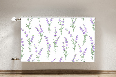 Printed radiator mat Lavender flowers