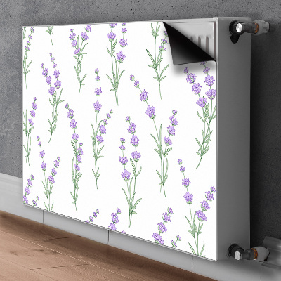 Printed radiator mat Lavender flowers