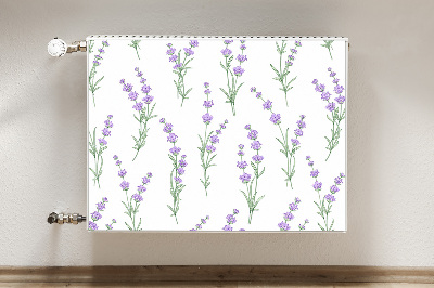 Printed radiator mat Lavender flowers