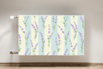 Printed radiator mat Lavender flowers