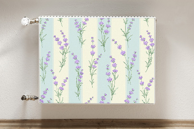 Printed radiator mat Lavender flowers