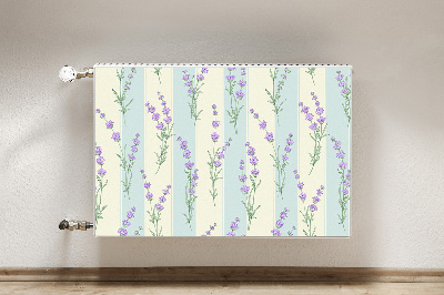 Printed radiator mat Lavender flowers