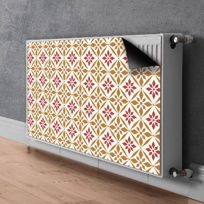 Printed radiator mat Floral pattern