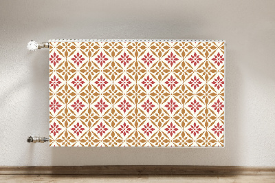 Printed radiator mat Floral pattern