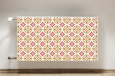 Printed radiator mat Floral pattern