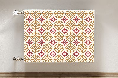 Printed radiator mat Floral pattern