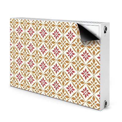 Printed radiator mat Floral pattern