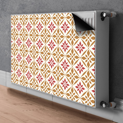 Printed radiator mat Floral pattern