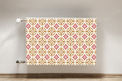 Printed radiator mat Floral pattern