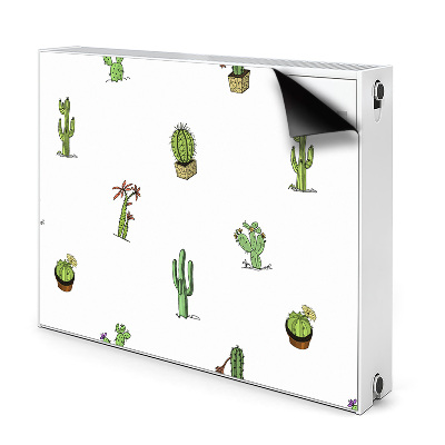 Decorative radiator cover Cacti