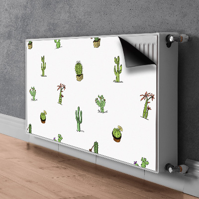 Decorative radiator cover Cacti