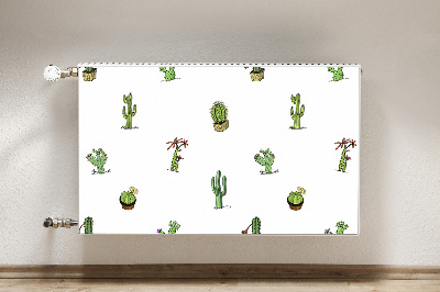 Decorative radiator cover Cacti