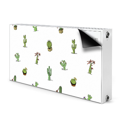 Decorative radiator cover Cacti