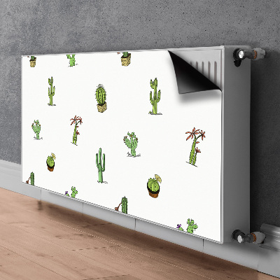 Decorative radiator cover Cacti