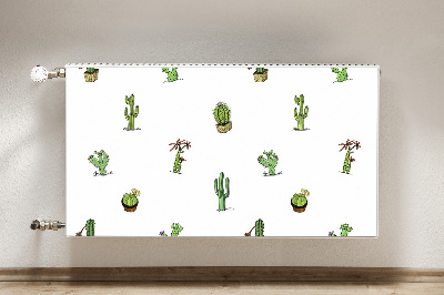 Decorative radiator cover Cacti