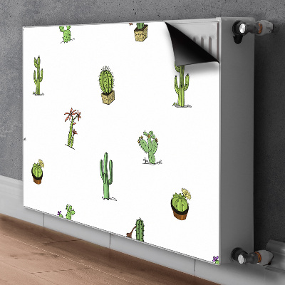 Decorative radiator cover Cacti