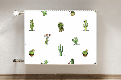 Decorative radiator cover Cacti