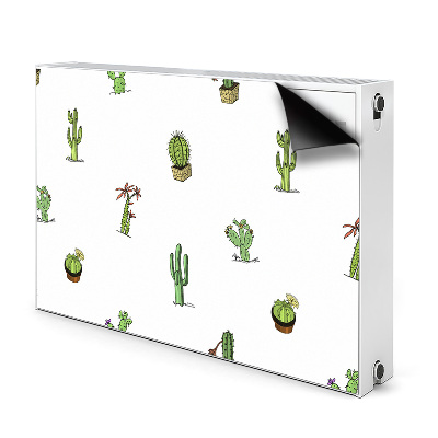 Decorative radiator cover Cacti