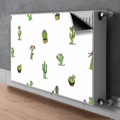 Decorative radiator cover Cacti