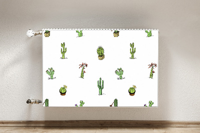 Decorative radiator cover Cacti