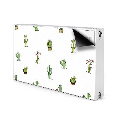 Decorative radiator cover Cacti