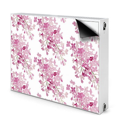 Magnetic radiator mat Pink flowers