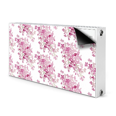 Magnetic radiator mat Pink flowers