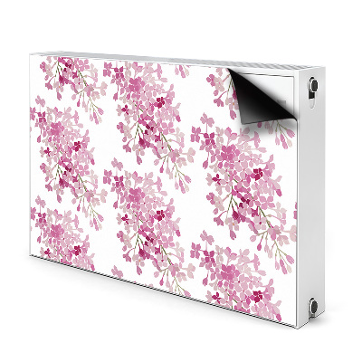 Magnetic radiator mat Pink flowers