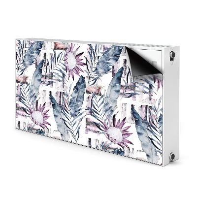 Magnetic radiator cover Marble flowers